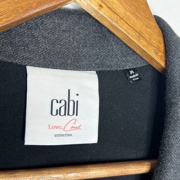 Cabi Love Carol 3184 Grey Mesh Back Layered Utility Belted Jacket Size Medium - Picture 6 of 10